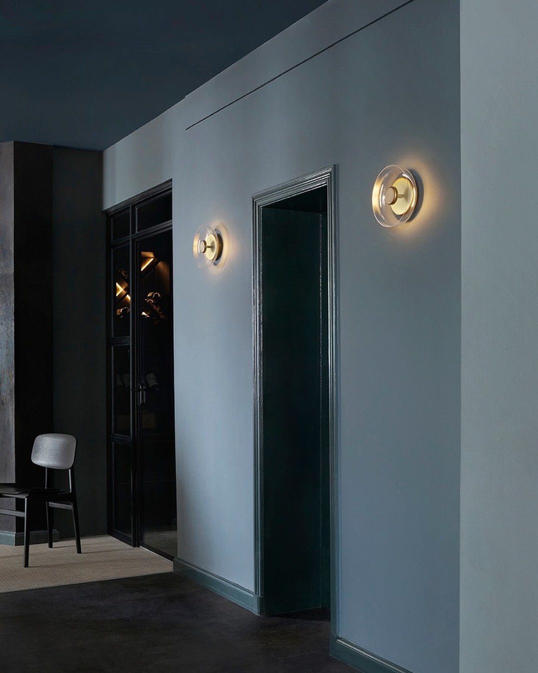 Solara Wall Light | Brass & Glass | 10cm Diameter