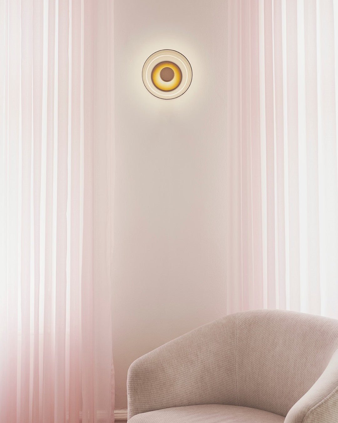 Solara Wall Light | Brass & Glass | 10cm Diameter