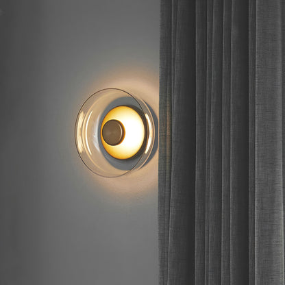 Solara Wall Light | Brass & Glass | 10cm Diameter