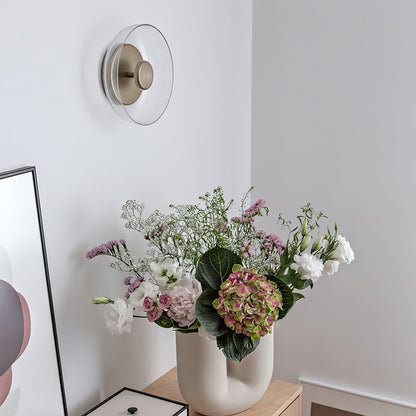 Solara Wall Light | Brass & Glass | 10cm Diameter