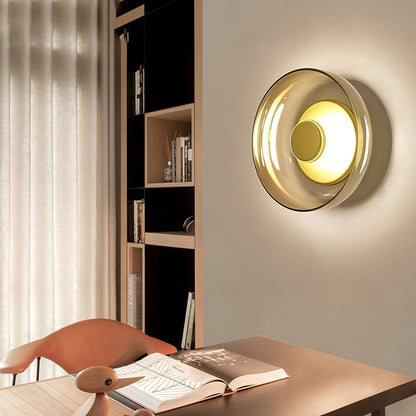 Solara Wall Light | Brass & Glass | 10cm Diameter