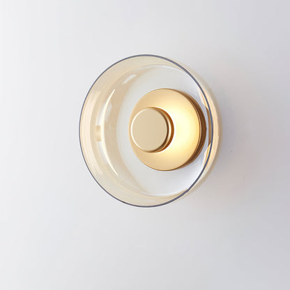 Solara Wall Light | Brass & Glass | 10cm Diameter