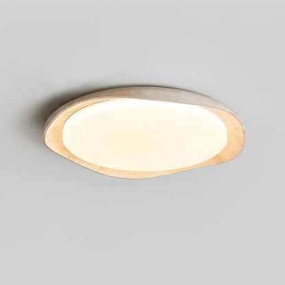 Solis Ceiling Light | Premium Yellow Travertine | Multiple Size Options