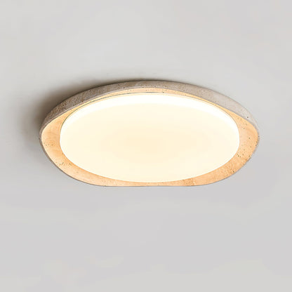 Solis Ceiling Light | Premium Yellow Travertine | Multiple Size Options