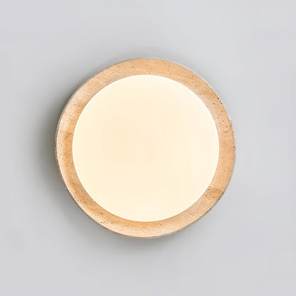 Solis Ceiling Light | Premium Yellow Travertine | Multiple Size Options