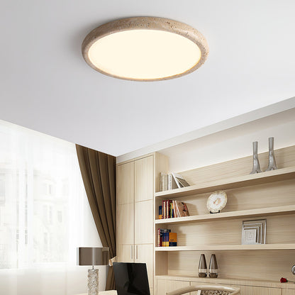 Solis Horizon Ceiling Light | Yellow Travertine | Multiple Sizes Available