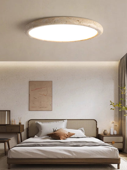 Solis Horizon Ceiling Light | Yellow Travertine | Multiple Sizes Available