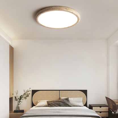 Solis Horizon Ceiling Light | Yellow Travertine | Multiple Sizes Available
