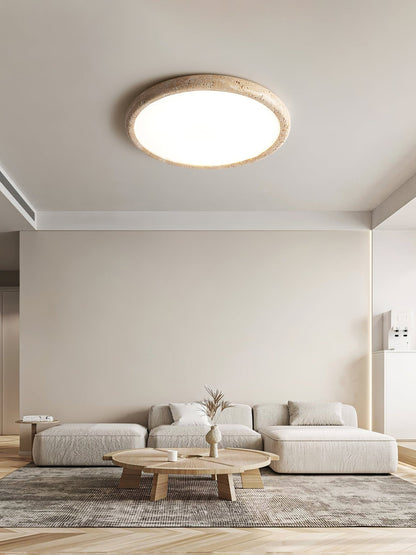 Solis Horizon Ceiling Light | Yellow Travertine | Multiple Sizes Available