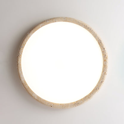 Solis Horizon Ceiling Light | Yellow Travertine | Multiple Sizes Available