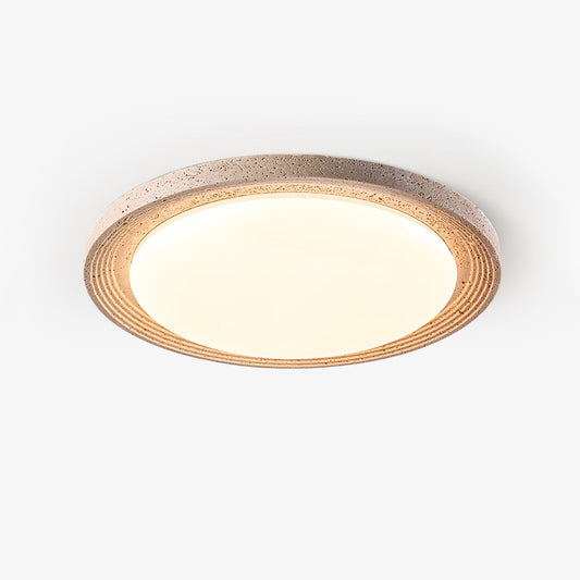 Soluna Ceiling Light | Yellow Travertine & Acrylic | Multiple Sizes Available