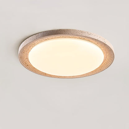 Soluna Ceiling Light | Yellow Travertine & Acrylic | Multiple Sizes Available