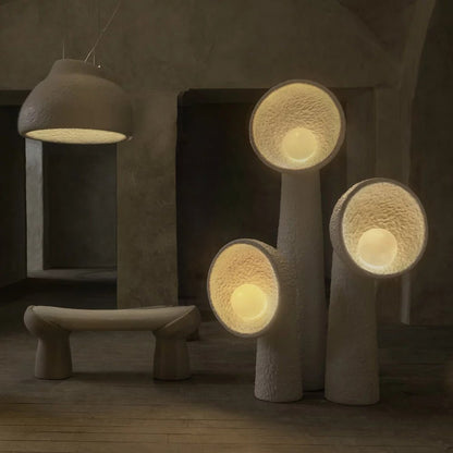 Soniah Floor Lamp | Handcrafted Resin | White