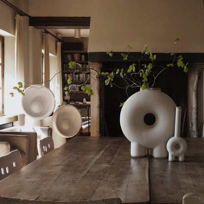 Soniah Floor Lamp | Handcrafted Resin | White
