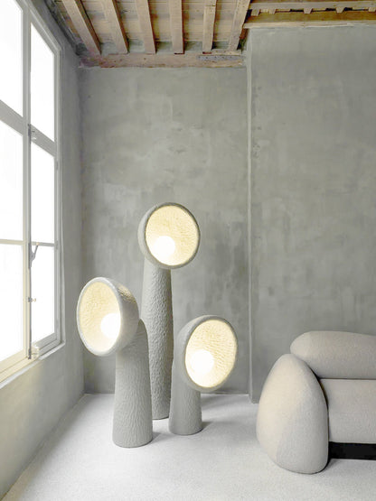 Soniah Floor Lamp | Handcrafted Resin | White