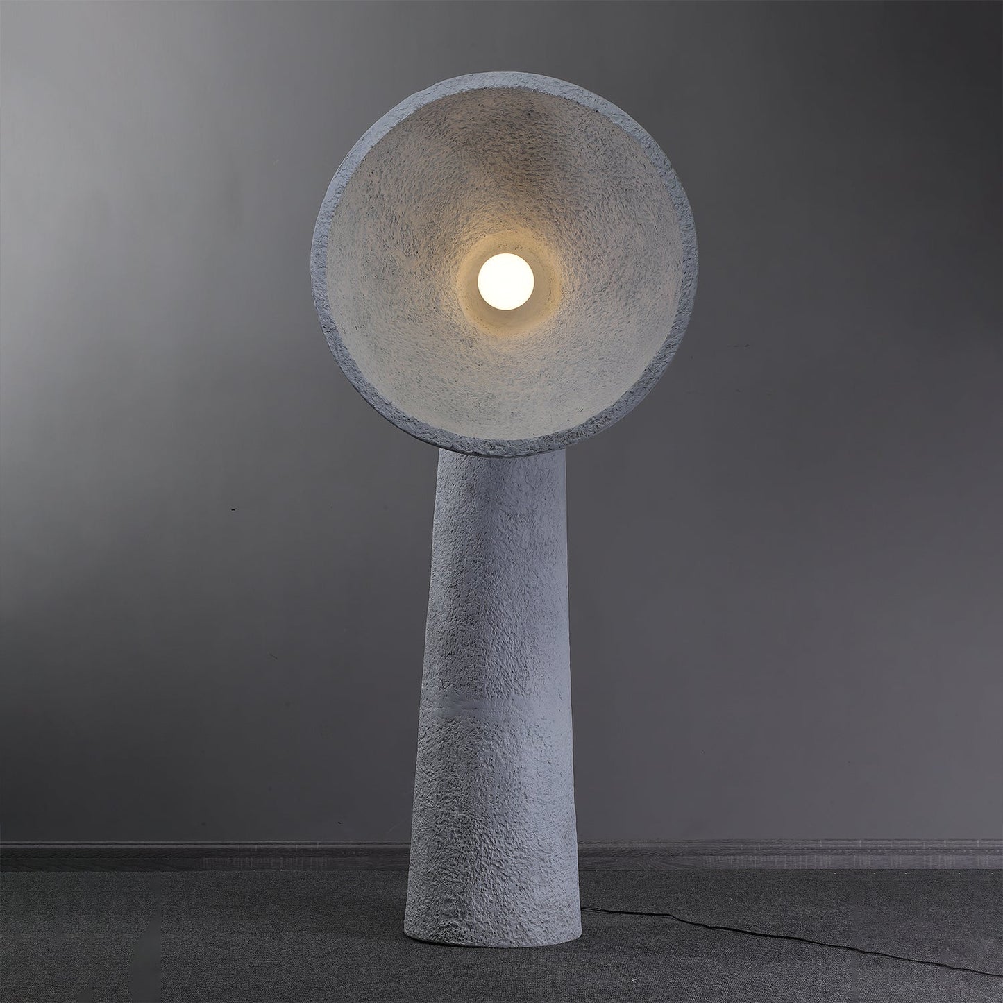 Soniah Floor Lamp | Handcrafted Resin | White