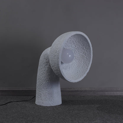 Soniah Floor Lamp | Handcrafted Resin | White