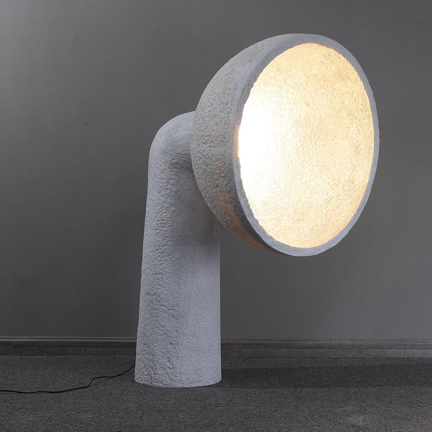 Soniah Floor Lamp | Handcrafted Resin | White
