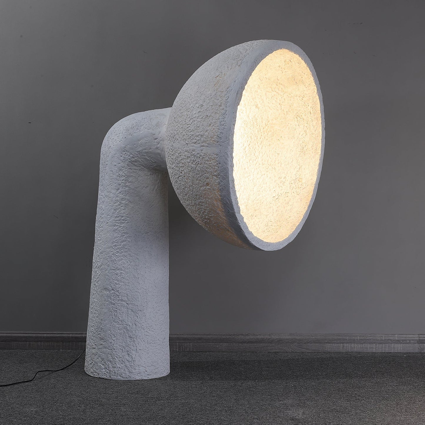 Soniah Floor Lamp | Handcrafted Resin | White