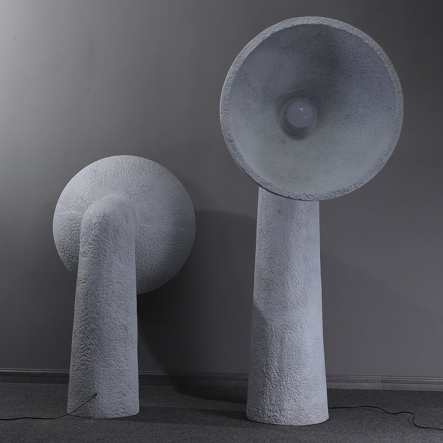 Soniah Floor Lamp | Handcrafted Resin | White