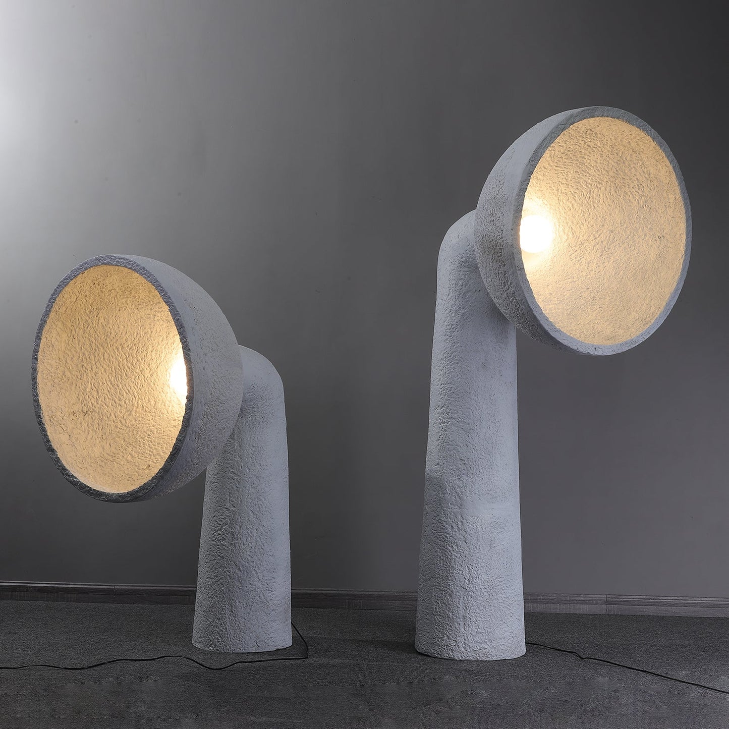 Soniah Floor Lamp | Handcrafted Resin | White