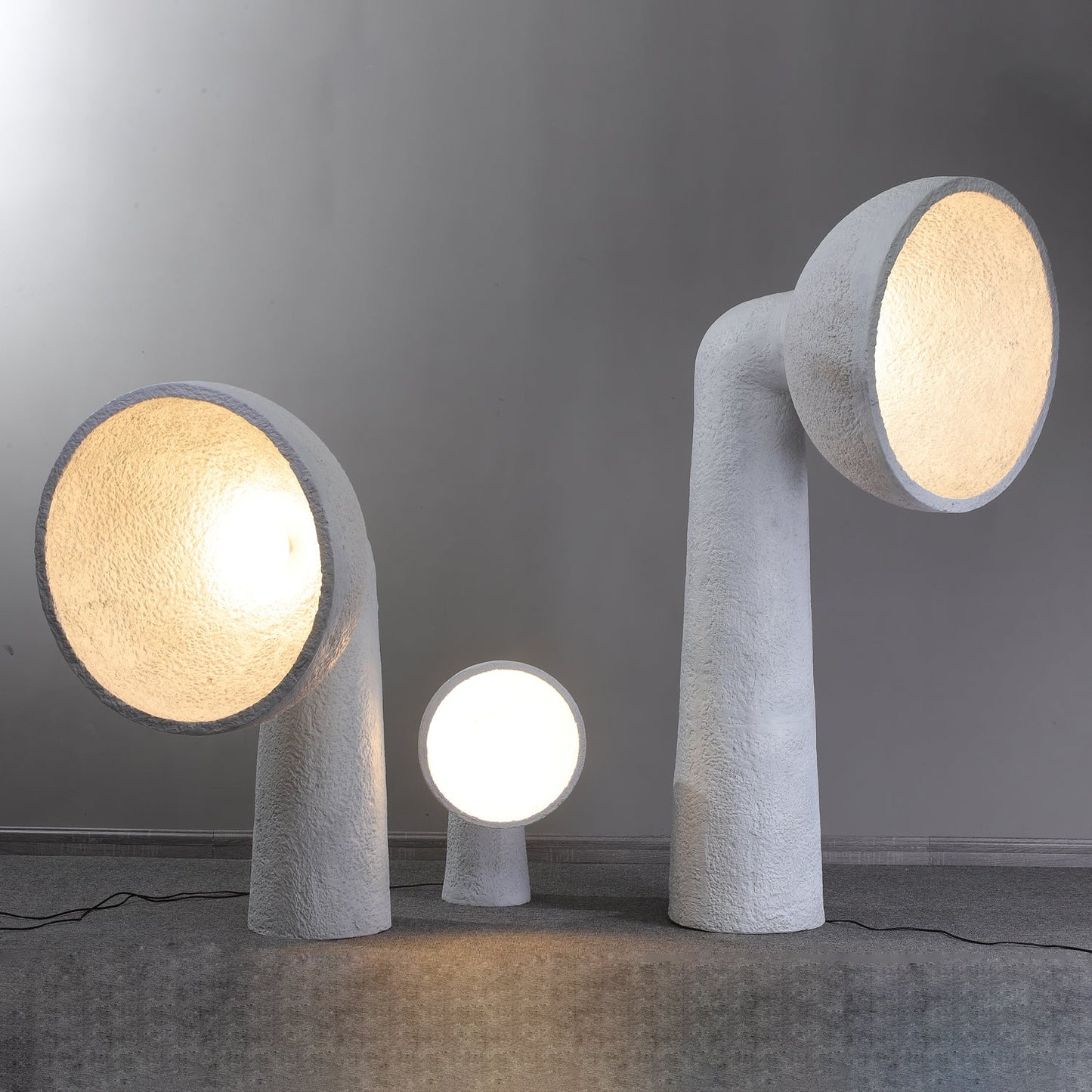 Soniah Floor Lamp | Handcrafted Resin | White