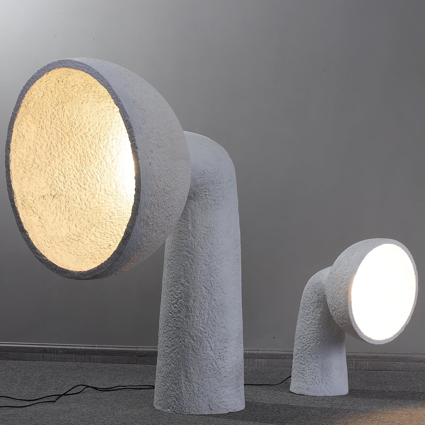Soniah Floor Lamp | Handcrafted Resin | White