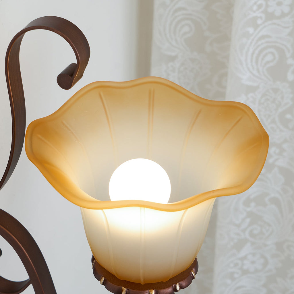 Sonoma Valley Wall Lamp | Brushed Copper & Beige Glass | Set of 2