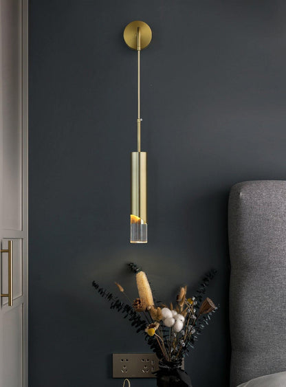 Sonto Wall Lamp | Aluminum & Acrylic | Gold or Black Finish