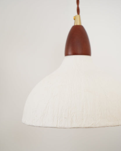 Soren Wall Lamp Set | Rice Paper Shade & Walnut Wood | Adjustable Height