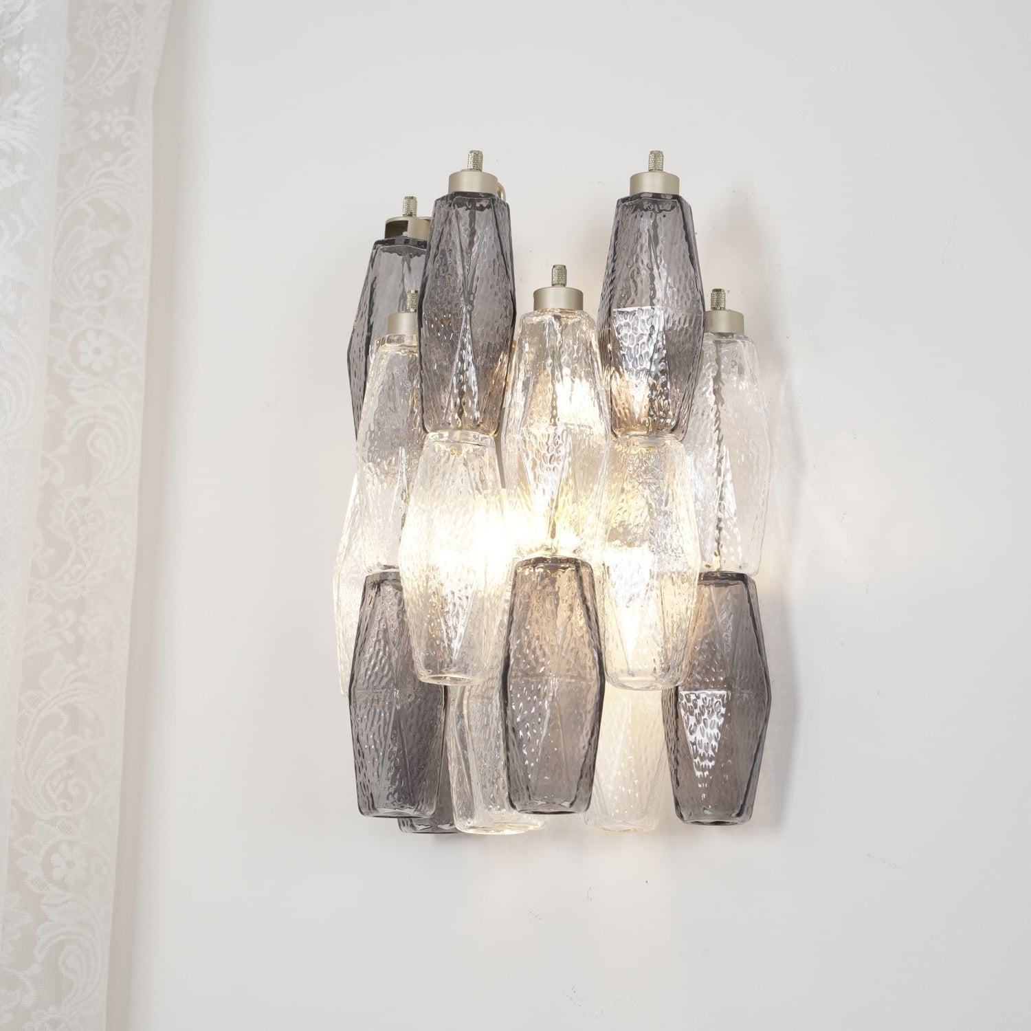 Murano Wall Light | Handblown Amber Glass | 40cm Diameter