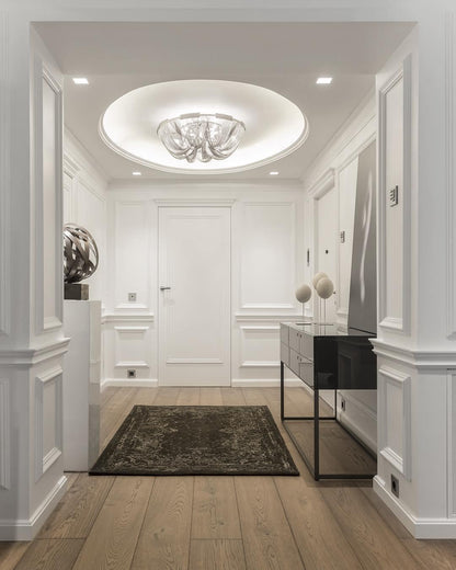 Aluminum Chain Ceiling Light | Modern Metal Design | Gold & Silver Options