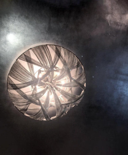 Aluminum Chain Ceiling Light | Modern Metal Design | Gold & Silver Options