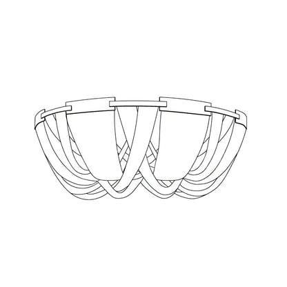 Aluminum Chain Ceiling Light | Modern Metal Design | Gold & Silver Options