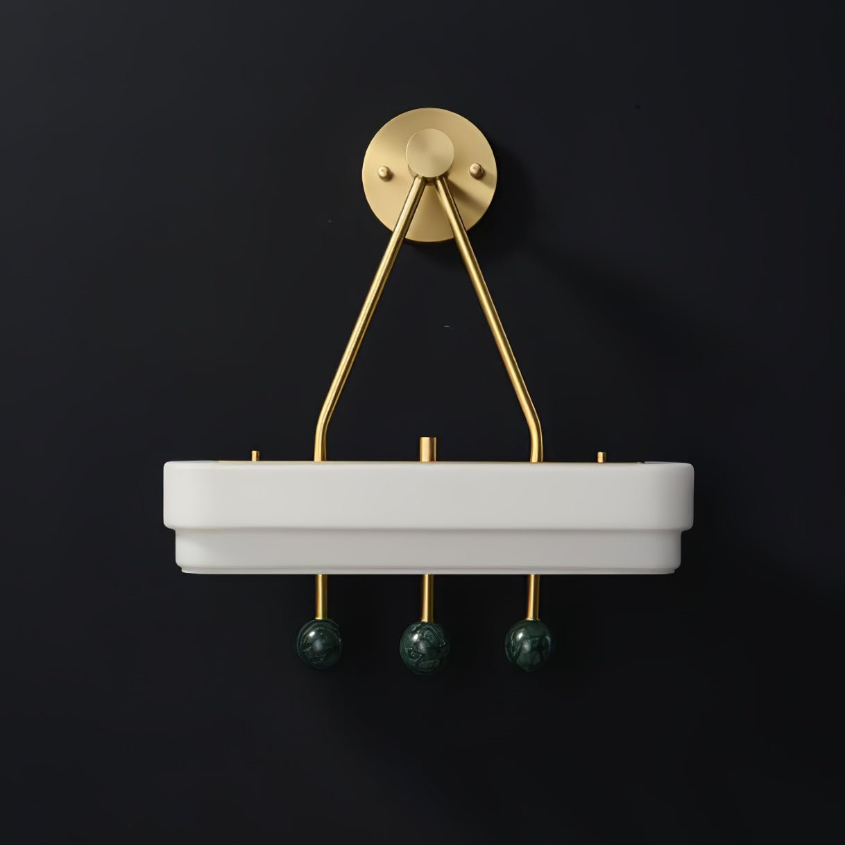 Spate Wall Light Set | Opal Acid-Etched Glass & Marble | 2-Pack
