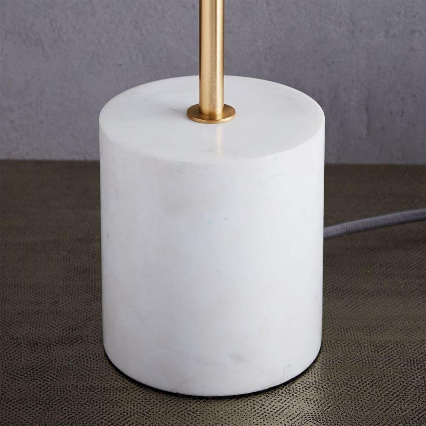Sphere & Stem Table Lamp | Glass & Metal | Gold Finish