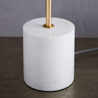Sphere & Stem Table Lamp | Glass & Metal | Gold Finish