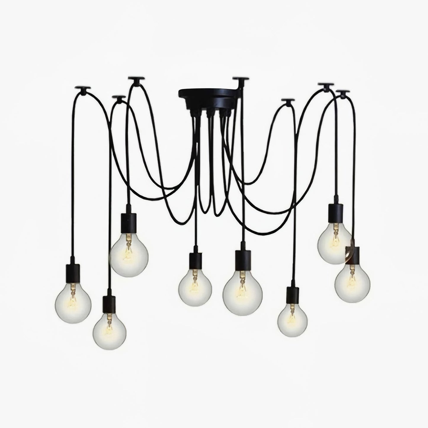 Spider Ceiling Chandelier | Metal | Adjustable Height, 5-15 Heads
