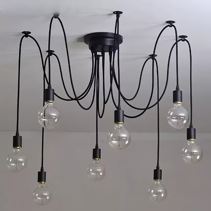 Spider Ceiling Chandelier | Metal | Adjustable Height, 5-15 Heads