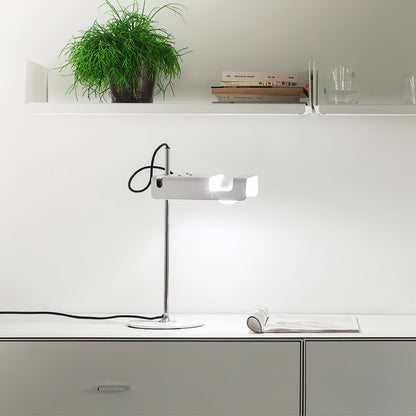 Spider Table Lamp | Metal Enameled Finish | White or Black