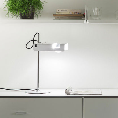 Spider Table Lamp | Metal Enameled Finish | White or Black