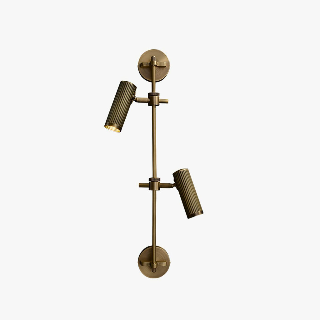 Spot Rail Wall Light | Adjustable Brass & Metal | Set of 2