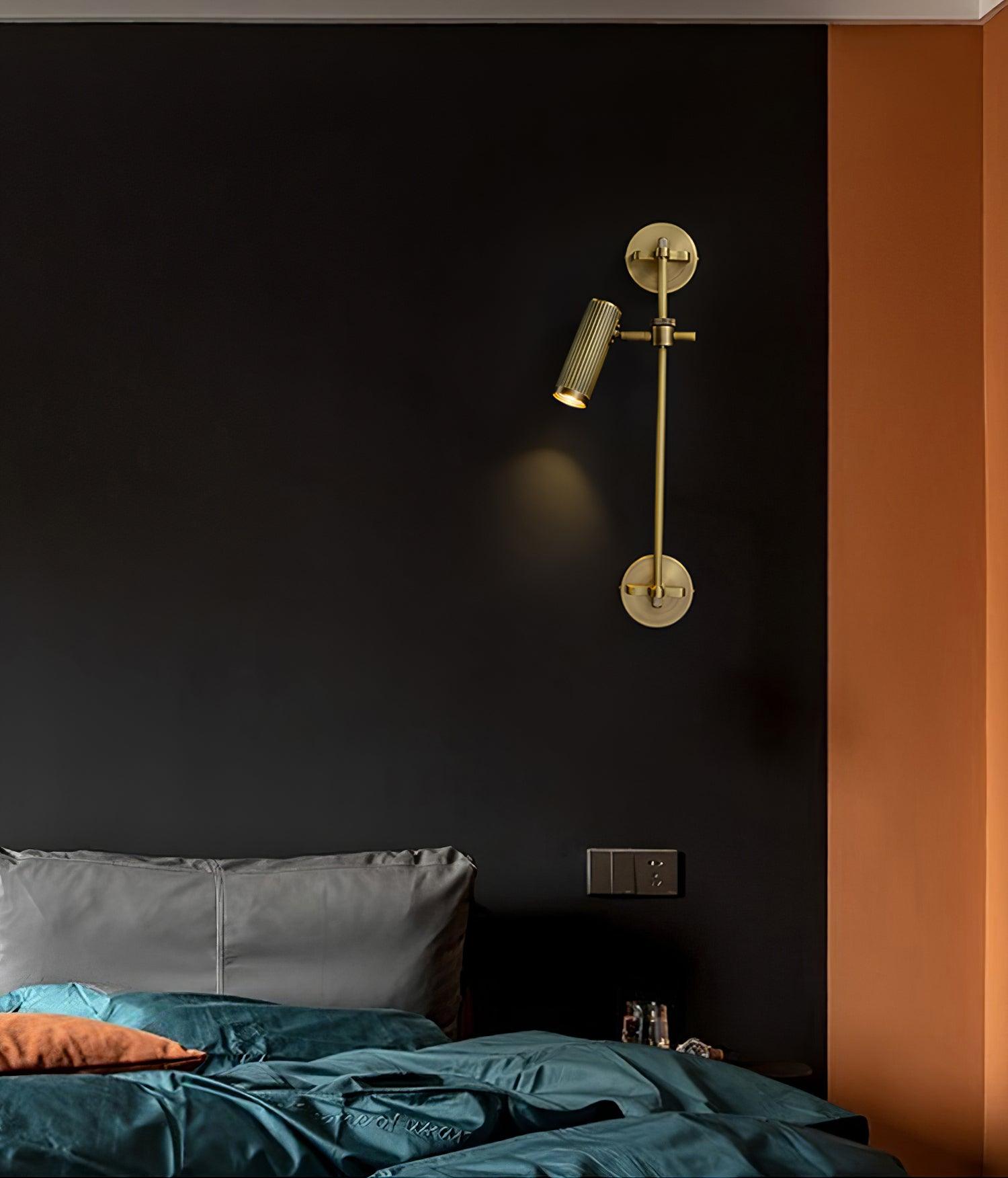 Spot Rail Wall Light | Adjustable Brass & Metal | Set of 2