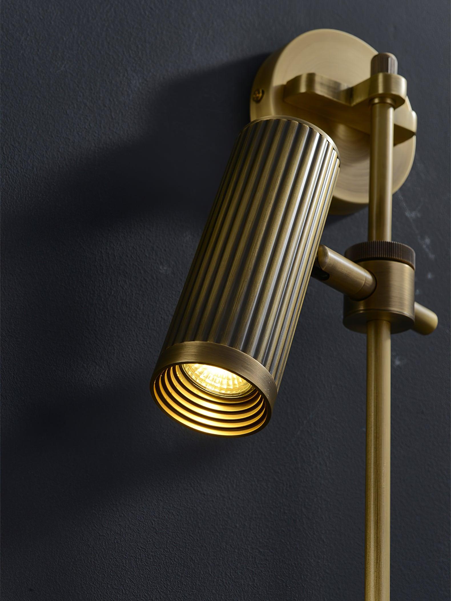 Spot Rail Wall Light | Adjustable Brass & Metal | Set of 2