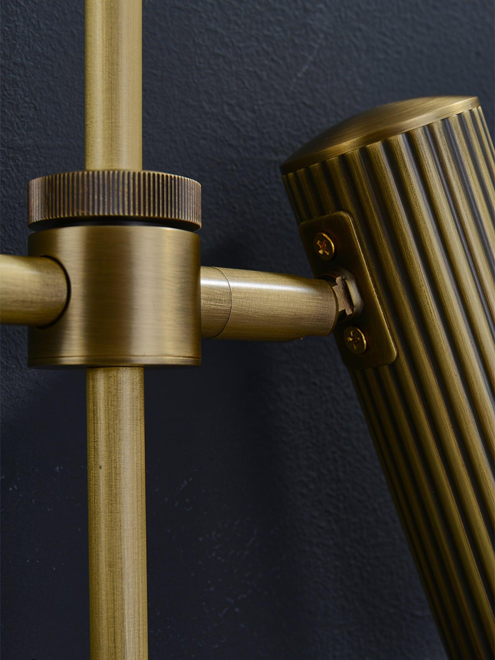 Spot Rail Wall Light | Adjustable Brass & Metal | Set of 2