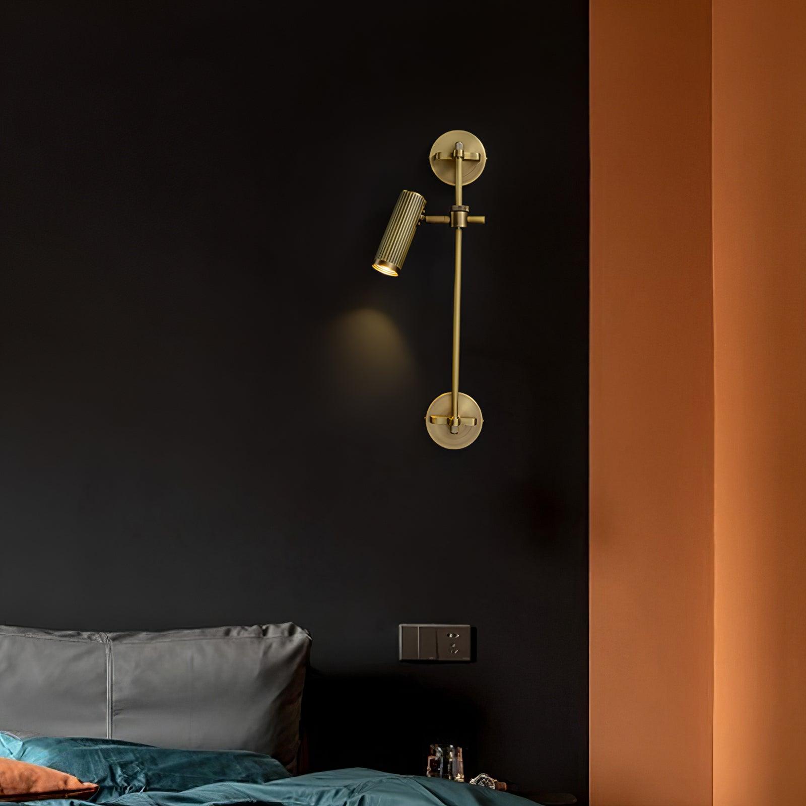 Spot Rail Wall Light | Adjustable Brass & Metal | Set of 2
