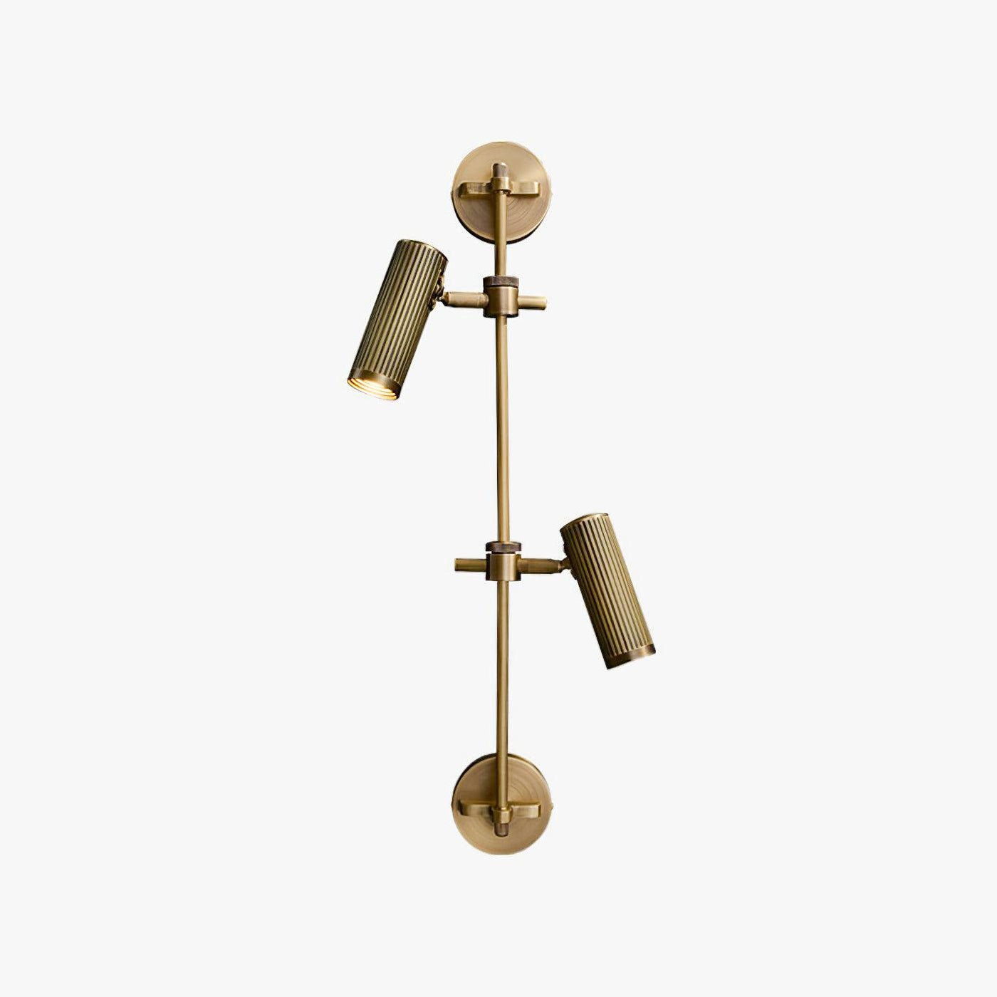 Spot Rail Wall Light | Adjustable Brass & Metal | Set of 2