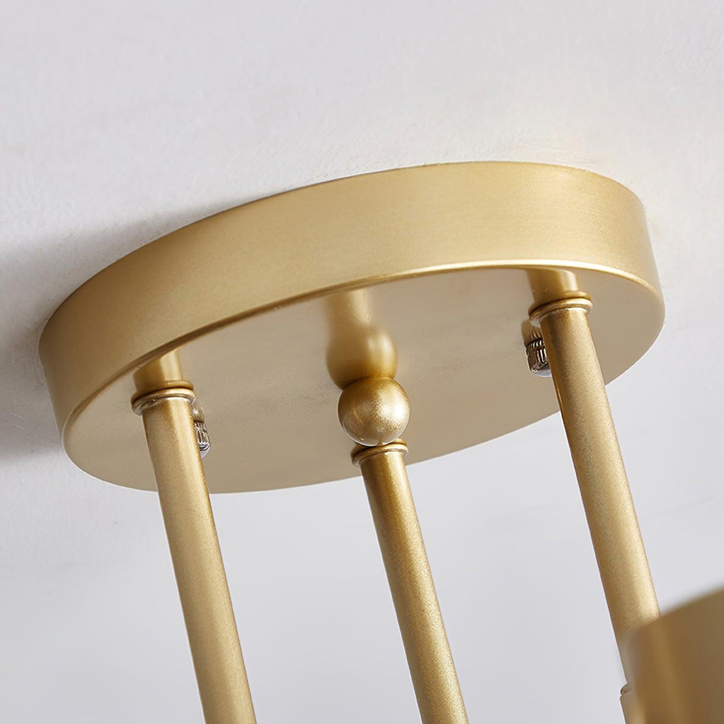 Gold Sputnik Ceiling Light | Multi-Arm Metal Frame with Integrated LED | 6 Shades