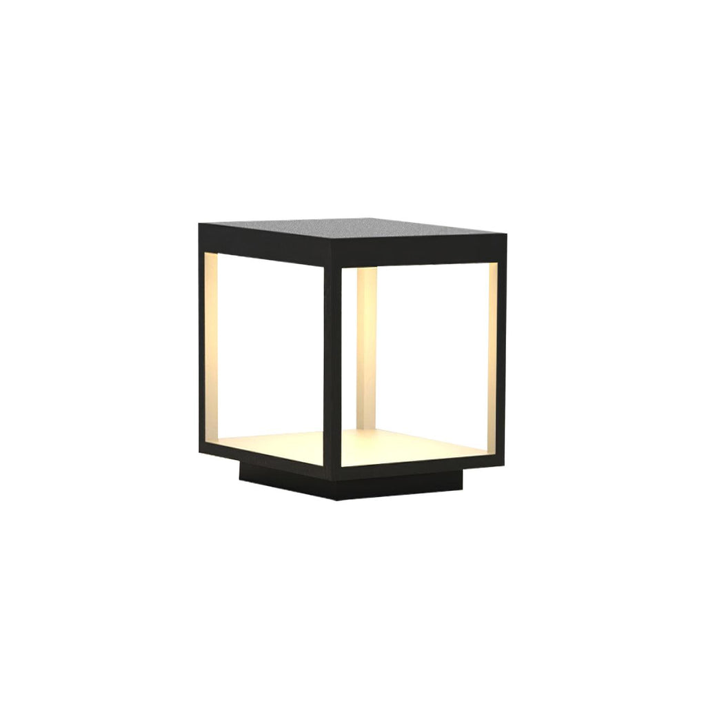 Square Frame Solar Outdoor Light | Stainless Steel | Black & White, Remote Control