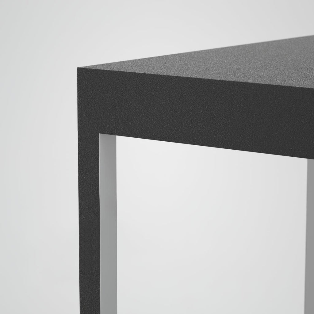 Square Outdoor Light | Stainless Steel | Black